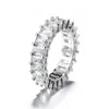 Popolare all'ingrosso Anello in argento sterling 925 ovale con diamante CZ per donna