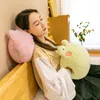 Plush Dolls Cute Cartoon Animals Pillow Girl Rabbit Frog Piggy Office Nap Back Cushion Warming Hands Toys Gift 230603