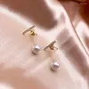 Boucles d'oreilles pendantes hypoallergéniques femmes perles de Tahiti bijoux en pierres précieuses 14K or jaune Bizuteria mariage goutte boucle d'oreille Orecchini cadeau fille