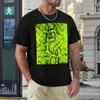 Polos masculinos Lime Snakeskin T-Shirt Custom T-Shirt Short Oversized Men