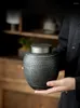 Storage Bottles Japanese Style Ceramic Tea Jar Large Handmade Coffee Beans Organizer Luxury Retro Loose Jars Kitchen Container