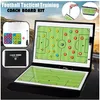 Balls 54 cm faltbare magnetische Taktiktafel Fußball-Coaching Trainer Taktiktafel Fußballspiel Fußballtraining Taktik-Klemmbrett 230603