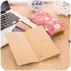 Vintage Portable Notebook Bird And Flower Memo Pad Kraft Paper Diary Book Soft Copybook Notepad Office School Supplies F6474