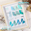 Gel Eleanuos 10pcs Bright Candy Blue Serie Nail Gel polish Set Need Primer Base Top Matte Coat Gel All For Manicure 15Ml Free Card