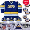 Maglie da hockey Mag Thr Hanson Brothers Charlestown # 16 Jack # 17 Steve # 18 Jeff SlapShot Maglie da film cucite