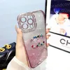 Phone Case Designer Glitter iPhone Case for Apple iPhone 14 Pro Max 14pro 13 13pro 12 Pro 11 Luxury Color Rhinestone Diamond Bling Rhine Stone Shiney Edge Mobile Cover