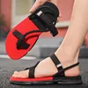 Sandals Fashion Red Men's Summer Flip Flops 2023 Peep-toe Flat Man Outdoor Non-slip Mens Flip-Flops Chanclas Hombre