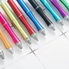 Pcs/lot stylo créatif en métal perlé mignon stylos à bille roulante affaires bureau école fournitures d'écriture