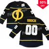 Mag Thr 00 Static Shock Black Movie Hockey Jersey 100% bordado Mens Womens Youth Hockey Jerseys Barato Transporte rápido