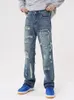 Jeans Masculino Estilo Y2K Calças Denim Baggy Masculinas Joggers Desgastados Rasgados Roupas Masculinas Streetwear