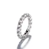 Popolare all'ingrosso Anello in argento sterling 925 ovale con diamante CZ per donna