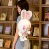 Sacs à dos Mignon Longue Oreille Lapin En Peluche Sac À Dos En Peluche Lash Dormir Lapin Enfants École Sacs À Bandoulière Câlin Jouet Anniversaire Cadeau De Noël 230603