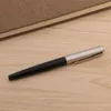 Brand Stainless steel With black Trim M Nib Fountain Pen School Office Stationery