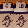 Sj98 TG- Knights Game WornUsed High School Minnesota Hockey Jersey 100% Broderie cousue s Hockey Jerseys