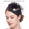 Headpieces Elegante Chapéu Fascinator Pillbox Para Mulheres Cocktail Tea Party Headwear Requintado Casamento Francês
