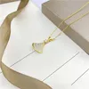 Lüks moda kolye tasarımcı takı partisi Sterling gümüş elmas kolye gül altın kolyeler kadınlar için süslü elbise uzun zincirli mücevher hediyesi