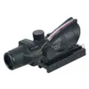 ACOG 4X32 Glasvezel Groen Red Dot Verlichte Chevron Glas Geëtst Richtkruis Tactische Optische Vergrootglas Scope Jacht Sight-Rood