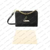 10A Top Designe Luxe TWIST Chain Bag Crossbody TOTE Handtas Schoudertas Hoge kwaliteit echt lederen portemonnee