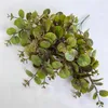装飾的な花人工植物ユーカリの茎緑の偽の枝は結婚式の花束のテーブルのセンターピースのために葉