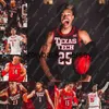 Thr NCAA Texas Tech Basketball Jersey Bryson Williams Kevin McCullar Terrence Shannon Jr Kevin Obanor Davion Warren Adonis Arms Marcus Santos-Silva Jarrett Culver