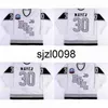 SJ98 Custom Hull Olympiques Jerseys 30 Thierry Mayer Mens Womens Youth 100% вышивка