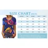 Women's T Shirts Women's Button V-Neck Fashion Print Short Sleeve Retro T-Shirt Top Casual Tops Oversized Tshirts Roupas Para Mulheres