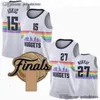 Denvers Net 15 Jokic 27 Jamal Murray Jersey Ichael 1 Porter Jr. Maillots de basket-ball 2023 Finales Hommes