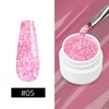 Kit 10psc Set di smalti gel glitterati Vernici ibride semi permanenti per manicure Nail art Design Fiocco di neve Nuovo kit gel per unghie con paillettes