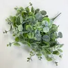Kwiaty dekoracyjne sztuczna roślina eukaliptus łodygi zieleni sztuczne gałęzie liście na ślubne bukietowe elementy stołowe
