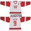 SJ98 Sutton Youngblood Movie Hamilton Mustangs Ice Hockey Jersey Blank 9 Sutton 10 Youngblood Jerseys Niestandardowy numer nazwy Whitevintage