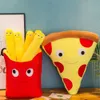 Plush Dolls Cartoon Symulacja pizza francuska frytka