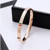 High Quality Luxury Designer bracelet Design Bangle Stainless Steel Bracelets Classic Jewelry red green Bracelets for Men and Womens