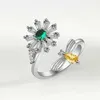 Venta al por mayor Fidget Spinner anillos colección ajustable giratorio ansiedad anillos giratorio flor estrella mariposa Anti ansiedad anillo