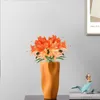 Decorative Flowers Attractive Soft Rubber No Watering Home Decoration Fake Lilies Living Room Artificial Bouquet