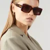 Sonnenbrille Top Modern Damen Übergroß Quadratisch Grob Braun Schildpatt Acetat