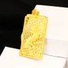 Women Men Pendant Chain Horse Design 18k Yellow Gold Filled Fashion Lady Jewelry Gift