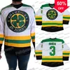 Mag Thr 3 St. John'S Shamrock'S Ross Rhea Movie Hockey Jersey 100% ricamo Mens Womens Youth Maglie da hockey a buon mercato Spedizione veloce