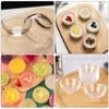 أدوات المائدة مجموعات 6 أجزاء من كعكة بوزاي وعاء الحلوى الزجاجية الحاوية الخفيفة