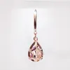 Dangle Earrings 18K Rose Gold Vintage Earring 925 Sterling Silver Pear Cut 4ct Pink Diamond Party Wedding Drop For Women Jewelry