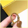 Band Fashiom Designer Rings Diamond Letter F Engagements for Womens Designers Jewelry Heanpok Mens Gold Ring Ornament 21080601R