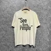 Galleryse Dept Mens T Shirt Mens Womens Designer T Shirt Printe The Letters See Thru People Summer Fashion Tops Marca de luxo estilo unissex Tshirt S-XXL