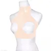 Canotte da donna Reggiseno a coppa aperta esotico da donna Canotte in PVC Taglie forti Collo senza schienale Sexy Top Lingerie Effetto bagnato Ritagliata Solido Unico