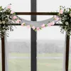 Decorative Flowers Artificial Cherry Blossom Simulation Flower Garland Floral Swag Vine Fake Hanging Ornament