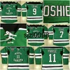 Sj98 North Dakota Fighting Sioux 3 Tucker Poolman 7 TJ Oshie 9 Jonathan Toews 11 Zach Parise 16 Brock Boeser Maglie da hockey cucite al 100% da uomo