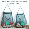 Sacchetti portaoggetti 2 pezzi Per Frutta Verdura Patate Cipolle Riutilizzabile Borsa per la spesa Grande capacità Borsa da appendere Shopping Portatile Produci Poliestere