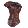 Bustiers Corsets Steempunk Corset Top Vintage Dress Gothic Bustier Body Shapewear女性ウエストトレーナーハロウィーンコスチュームスチール