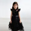 فيلم Girl's Dresses Movie الأربعاء Addams Cosplay for Girl Costume 2023 Vestidos Kids Girls Mesh Party Carnival Comple 410yrs 230603