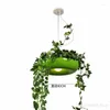 Pendant Lamps Plant Flower Lights Potted Flowers Pot Hanglamp For Living Room Kitchen Indoor Hanging Lamp Lustre Led Modern Fixtures