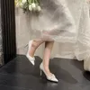 Chaussures Habillées 32-43 Satin Blanc Fleur Mariage Mariée Escarpins Demoiselle D'honneur Talons Aiguilles