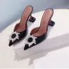レディーススリッパスライド女性靴サンダルバーシューズデザイナーシューズファッション濃厚なかかとビーチレイジーセクシーメタルハイヒールボールルームスリッパサイズ35-42
